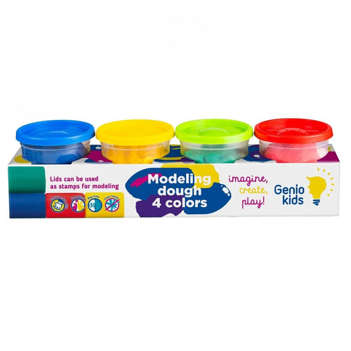 Genio Kids Kit de Pâte à Modeler Bio - Comestible pour Bébé 12 Pièc